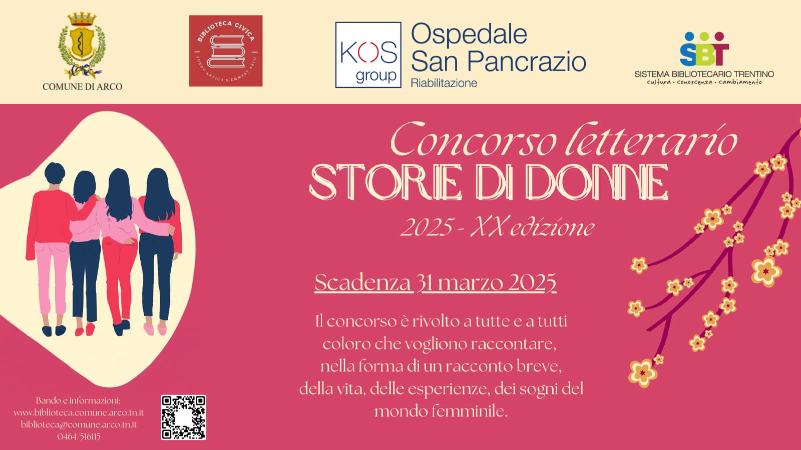 Al via la ventesima edizione del concorso letterario “Storie di donne”